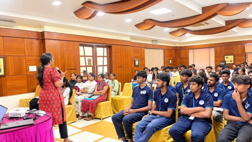 Building Refusal Skills - Say No to drug abuse awareness program for 200 NSS volunteers organised by District Child Protection Unit Coimbatore